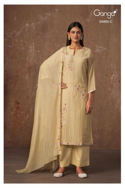Ganga indu 4860 wholesale dress materials in facebook from bangalore